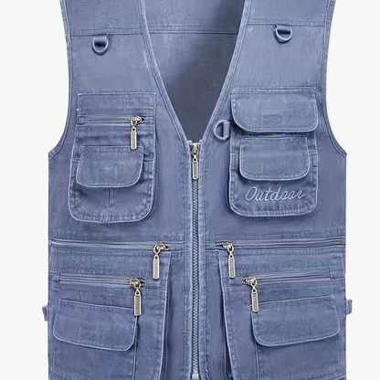 Men's Outdoor Vest with Many Pockets – Fishing & Photography Vest, Casual Utility Vest, Regular Fit