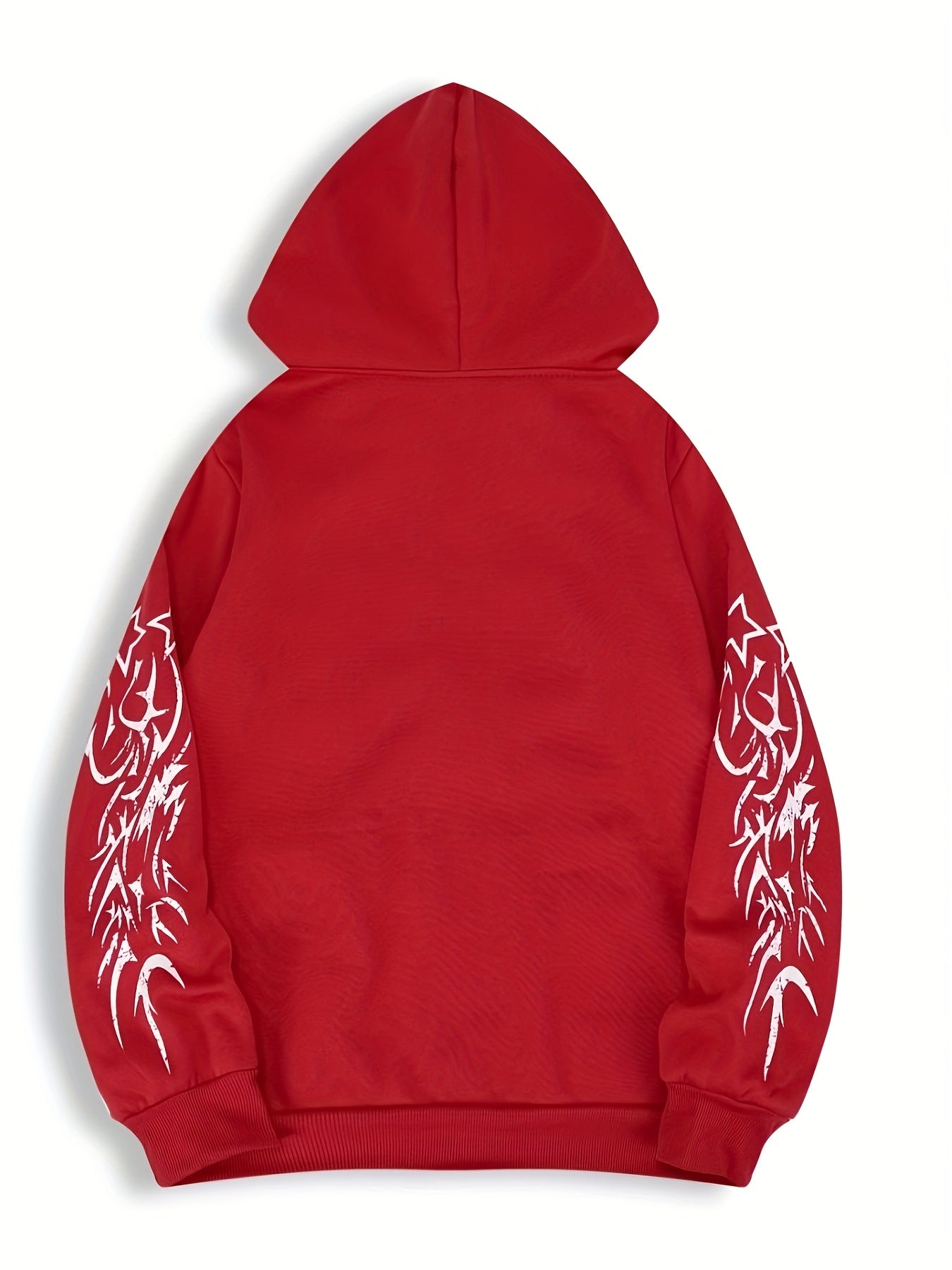 Hooded jacket with a zipper and graphic print