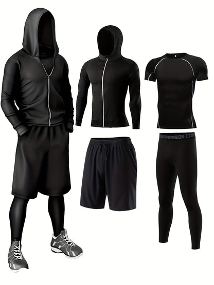 Men's Fitness Complete Training Clothing Set – Sports Outfit for Gym, Running & Outdoor