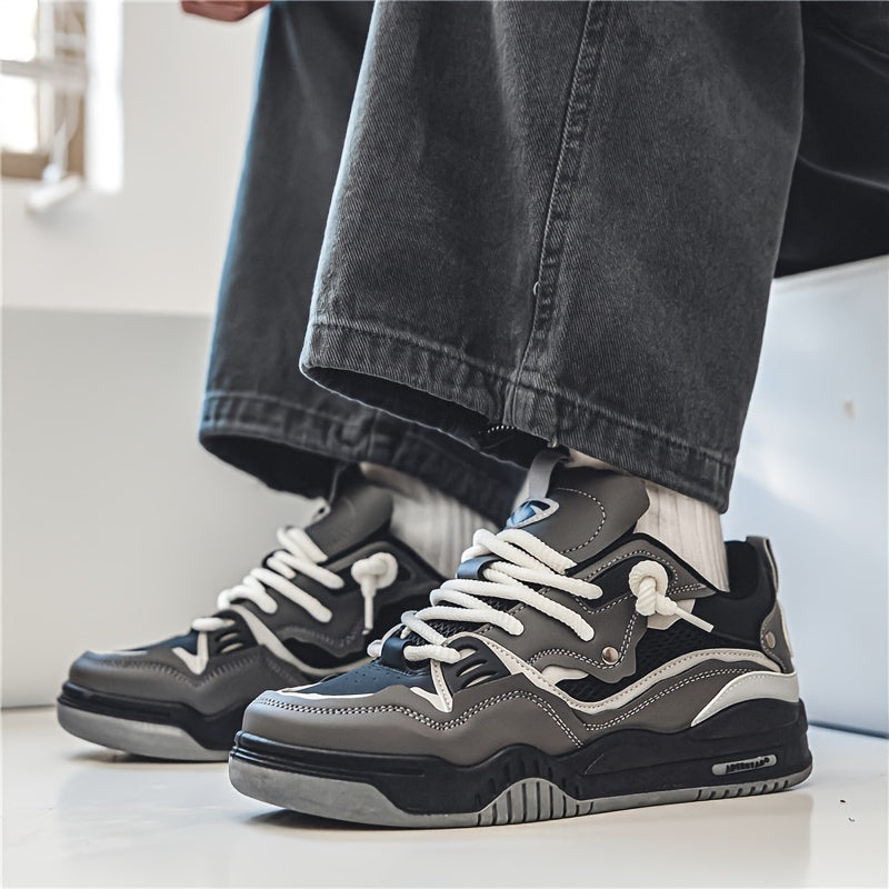 Men's Low Sneakers Streetwear Chunky Casual Shoes for Autumn and Sports