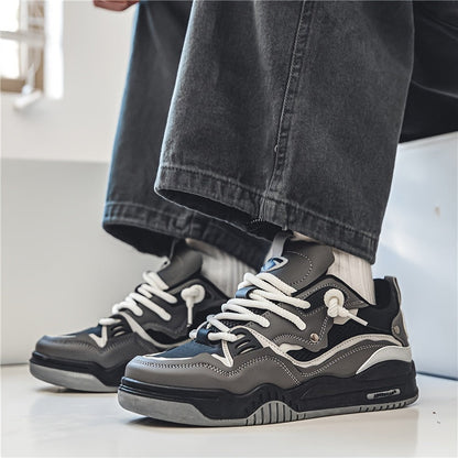 Men's Low Sneakers Streetwear Chunky Casual Shoes for Autumn and Sports