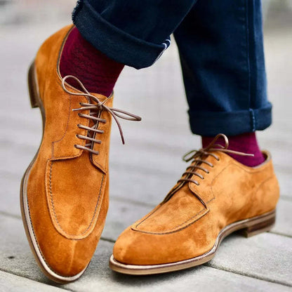 Wesley – Elegant men's business shoes made of vegan suede