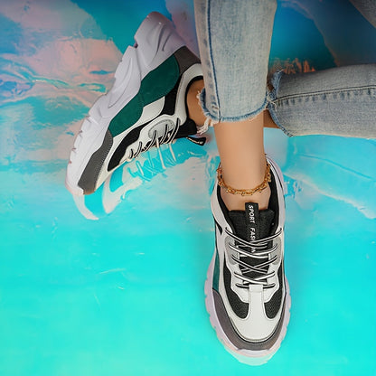 Women's Chunky Sneakers in Trendy Design for Everyday and Leisure – Sporty Street Style
