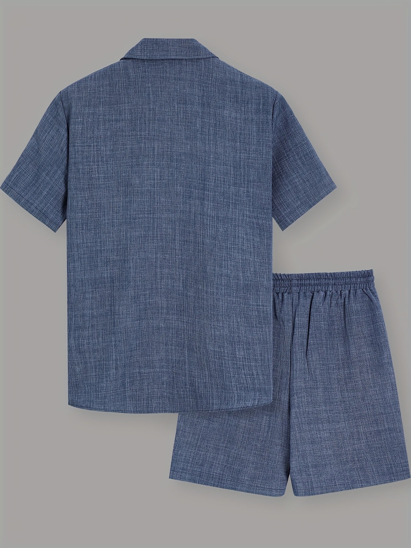 Men's Summer Casual Short Sleeve Set – Casual Shirt with Shorts and T-Shirt, Ideal for Vacation & Everyday Wear