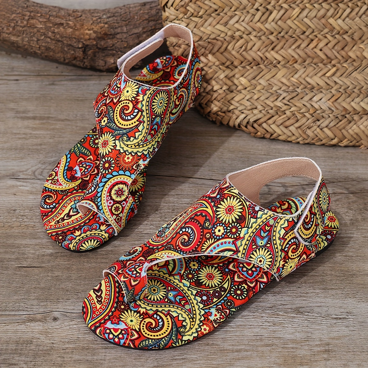 Women's Summer Sandals Tribal Style – Comfortable Casual Flip-Flops for Beach & Everyday Use