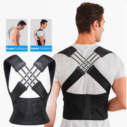 Posture Corrector Back Support for Men – Adjustable Straightener for Everyday Use, Office & Exercise