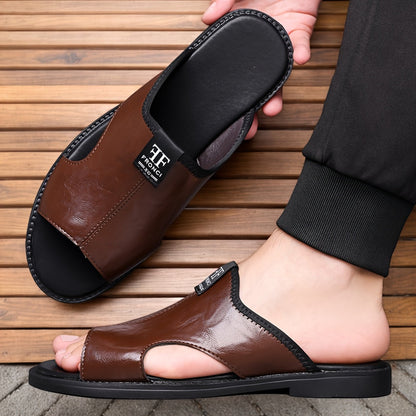 Herren Komfort Casual Outdoor Sandalen – Offene Zehen, Slip-On, Alltag & Freizeit
