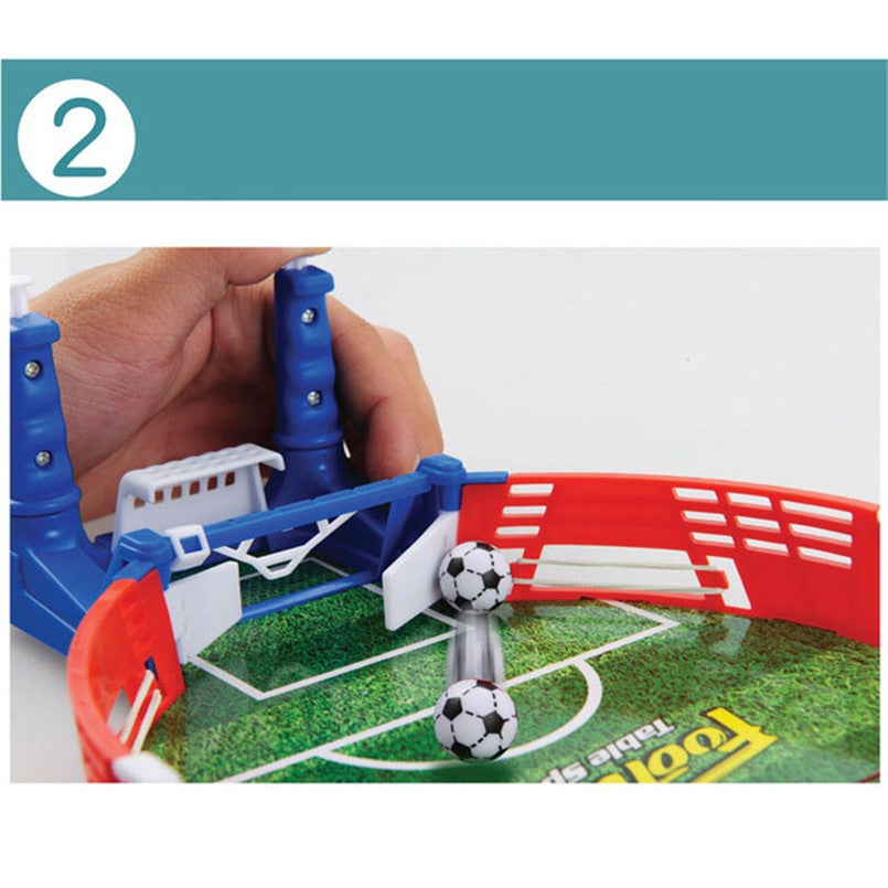 Children's Table Football Game Mini Table Soccer for Two Players – Family Fun and Skill Game