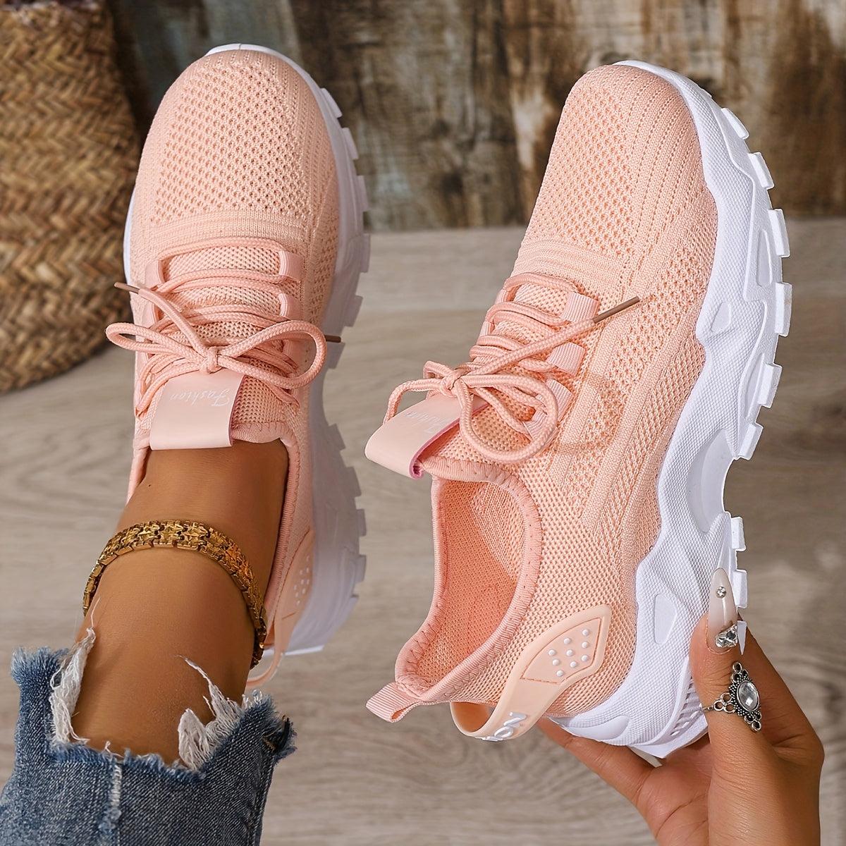 Damen Sneaker Freizeit Sportliche Laufschuhe Komfort Trend