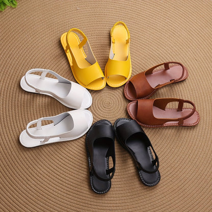 Women's Braided Sling Sandals – Comfortable Summer Shoes for Leisure & Everyday Wear