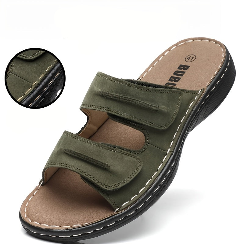 Men's Comfort Sandals with Double Straps – Casual Slides for Everyday & Vacation