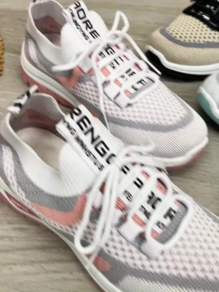 Damen Sneaker Freizeit Sportliche Laufschuhe Atmungsaktiv Komfortabel