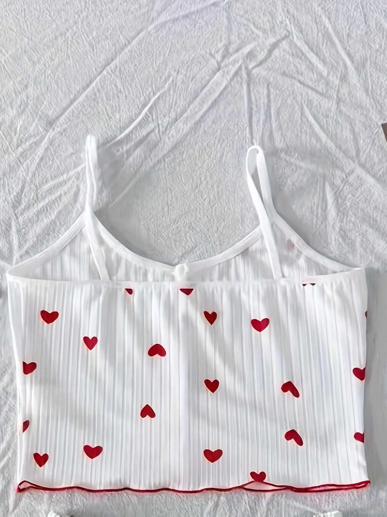 Damen Pyjama Set mit Herzchen-Muster, zweiteilig, für Sommer, sexy Stil, Schlafanzug