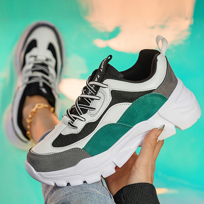 Women's Chunky Sneakers in Trendy Design for Everyday and Leisure – Sporty Street Style