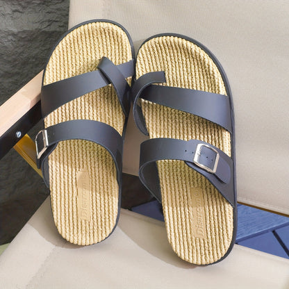 Men's comfort sandals with toe loop and adjustable strap – casual & summer
