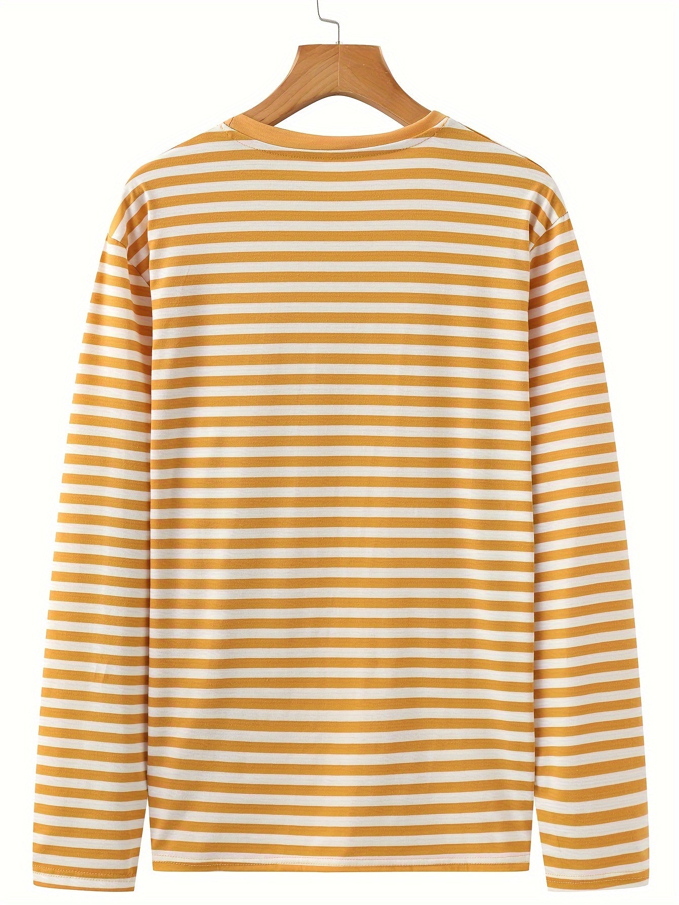 Striped long-sleeve crew-neck shirt for women and men