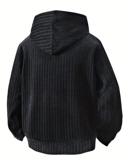 Structured hoodie with a hood and kangaroo pocket