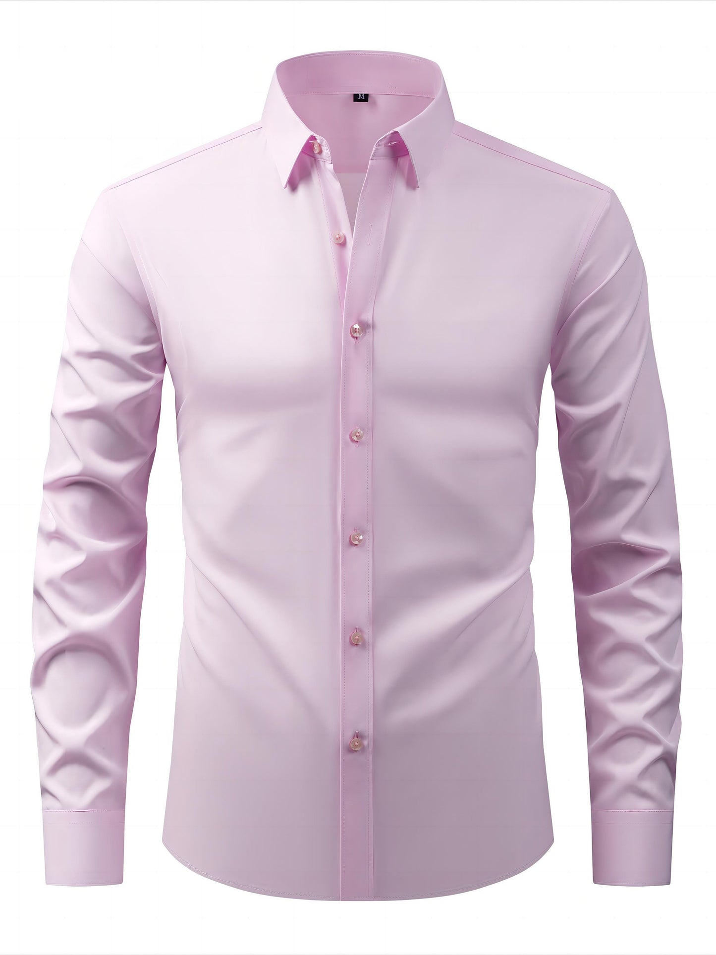 Men's Business-Casual Shirt Slim Fit Long Sleeve Modern Style