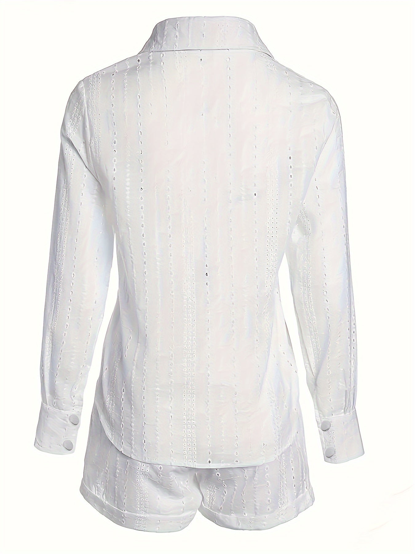 Women's Summer Two-Piece Set – Elegant Casual Outfit with Shirt and Shorts for Leisure & Vacation