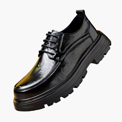 Men's Vintage Lace-Up Shoes for Everyday & Leisure – Fashionable Oxfords with Round Toe