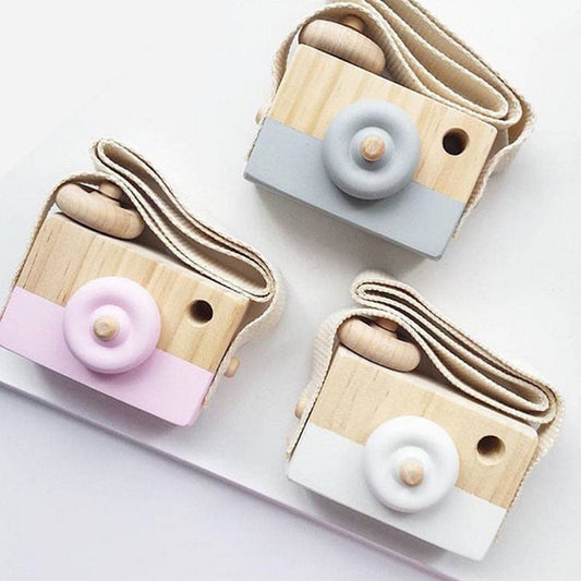 Wooden Kids Camera Toy – Unisex, Creative Role Play & Learning Fun