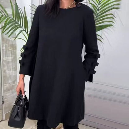 Rachael – Modischer Polyesterrock in Halb-Länge mit Dorf-Farben