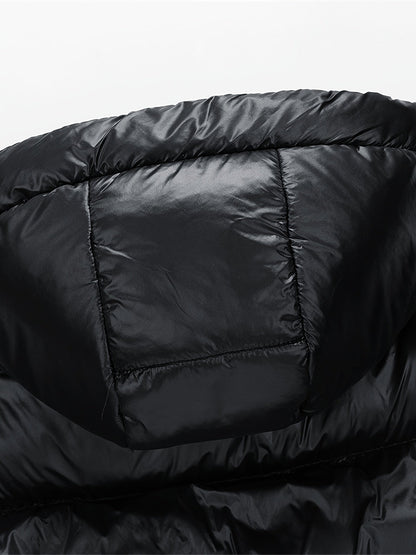 Herren Daunen-Steppjacke mit Kapuze für Outdoor und Alltag – Winterjacke im sportlichen Stil