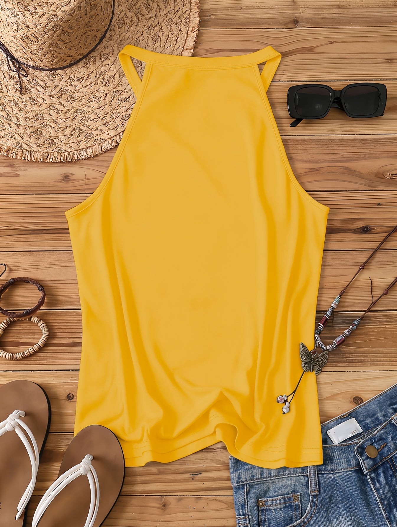 Damen Sommer Tanktop mit Blumenmuster – Freizeit Stil für Frühling und Sommer