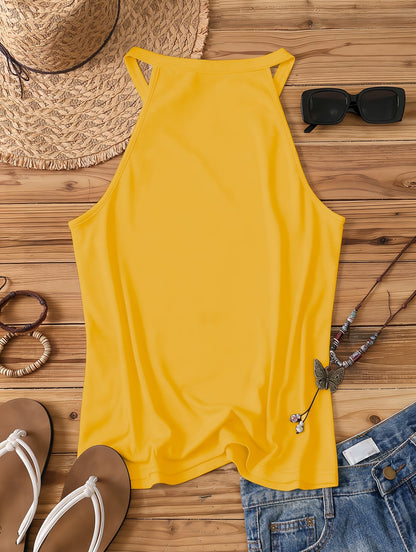 Damen Sommer Tanktop mit Blumenmuster – Freizeit Stil für Frühling und Sommer