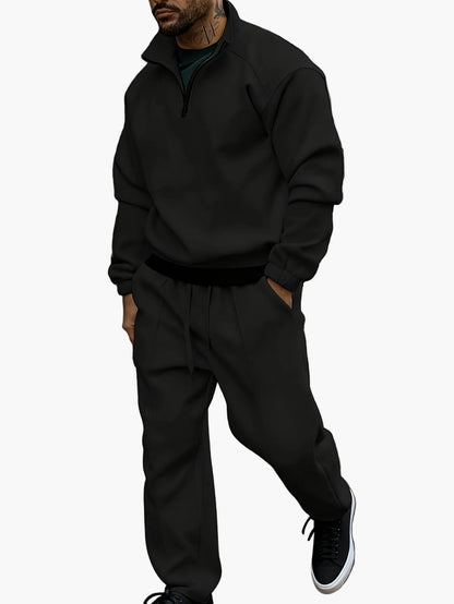 Men's Casual Tracksuit with Zipper – Casual Set for Everyday and Sports
