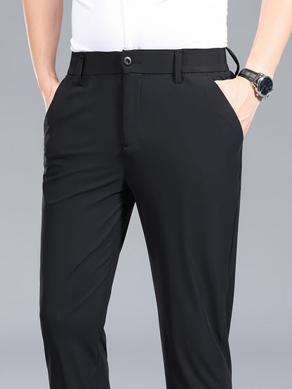 Men's Business Stretch Pants – Elegant, Comfortable Suit Pants for Office & Everyday Wear