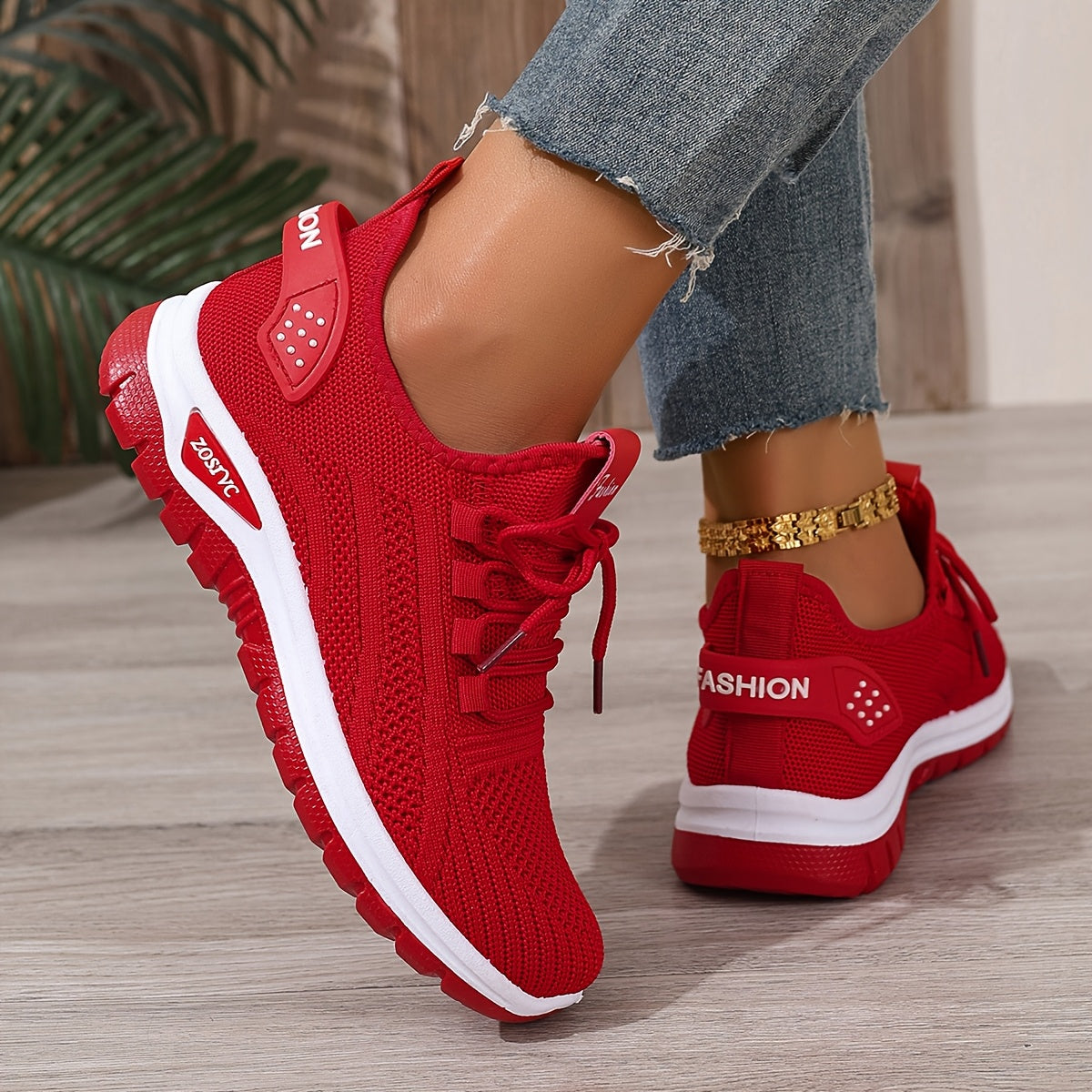 Women's Sneakers for Leisure & Sports – Breathable Low-Top Trainers for Everyday and Fitness