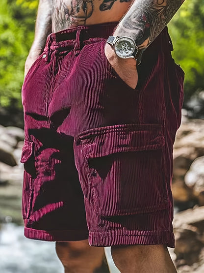 Men's Cargo Shorts with Pockets – Casual Street Style for Everyday and Leisure