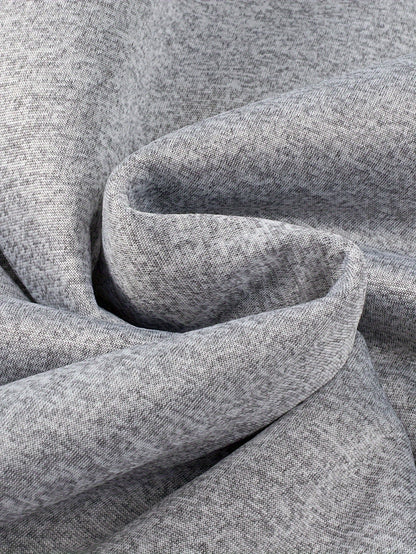 Grauer Herren Kapuzenpullover mit Reißverschluss und Teddyfutter