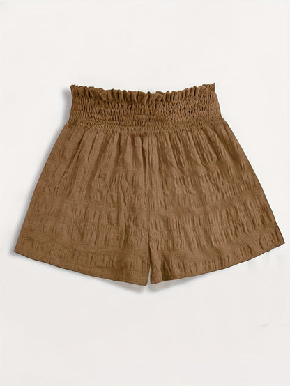 Women's casual shorts with high waist and paperbag waist – ideal for summer, vacation, and everyday wear