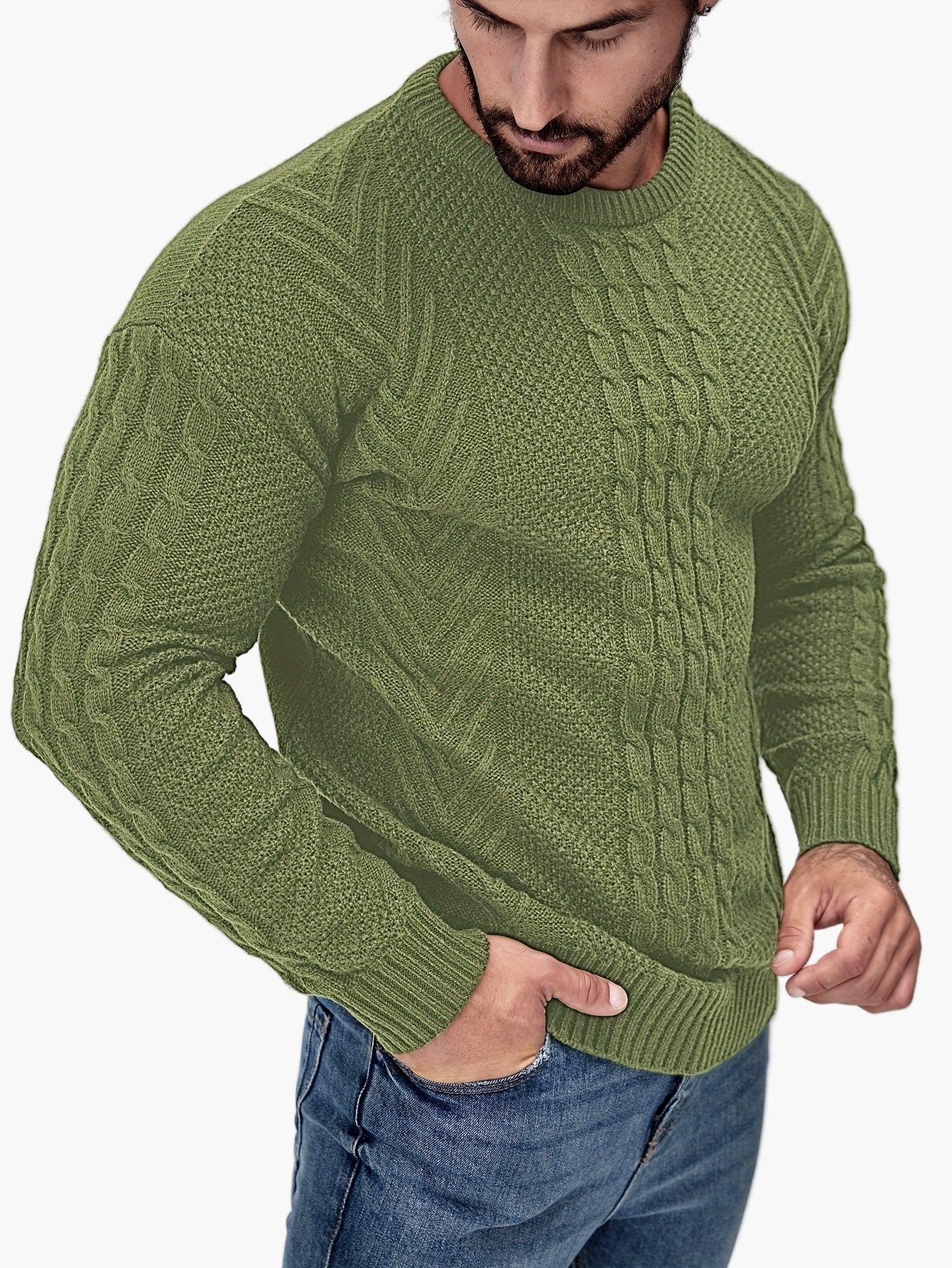 Herren Strickpullover im Casual Stil – Modischer Freizeitpullover für Herbst und Winter