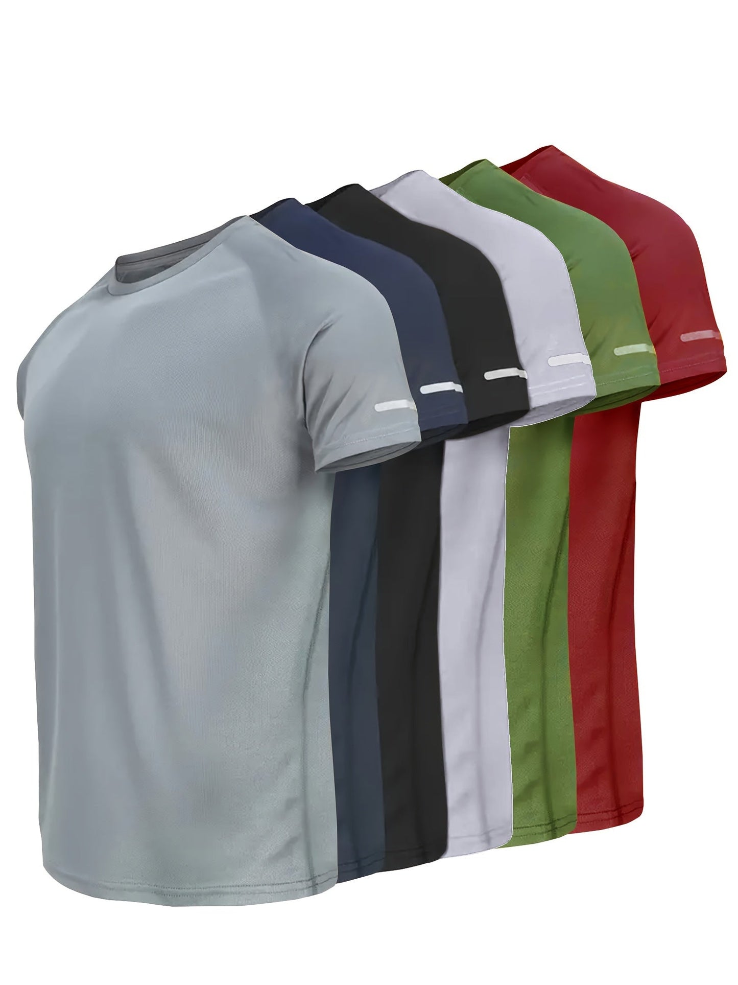 Men's Short-Sleeve Sports T-Shirt Regular Fit – Ideal for Fitness, Running, and Outdoor Activities