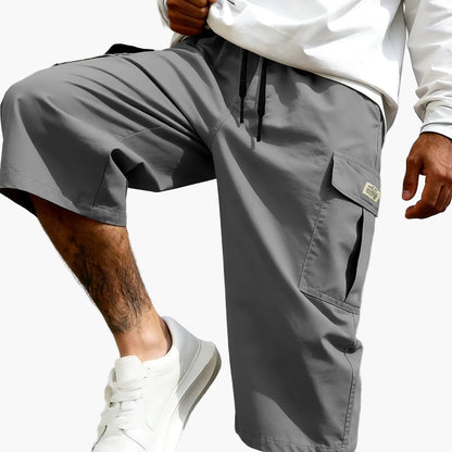 Herren Cargo Shorts Freizeit Knie-Länge mit Taschen – Lässige Streetwear für Alltag und Sport