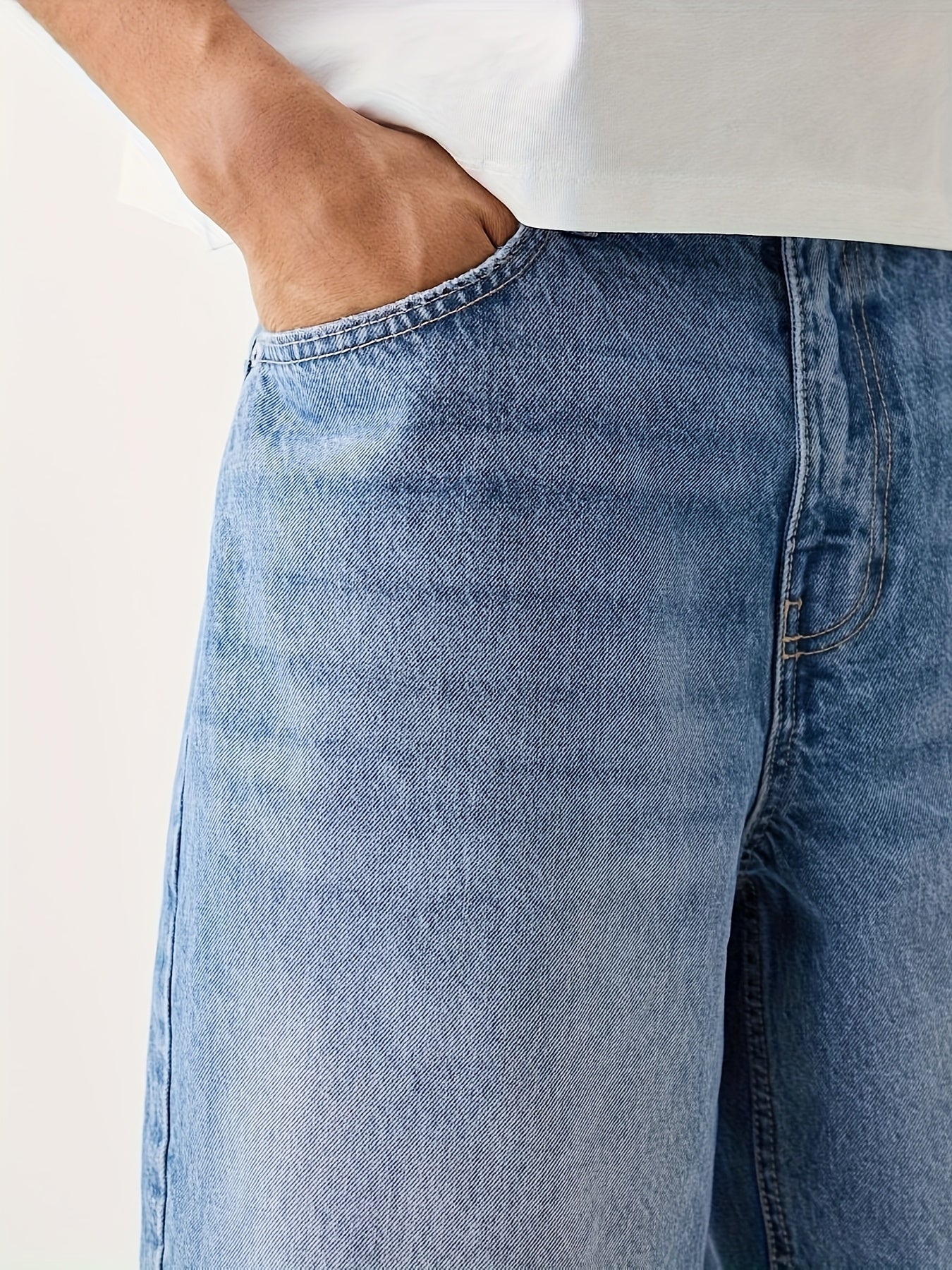 Men's Relaxed Fit Denim Bermuda Shorts – Casual Jeans Shorts in Urban Style