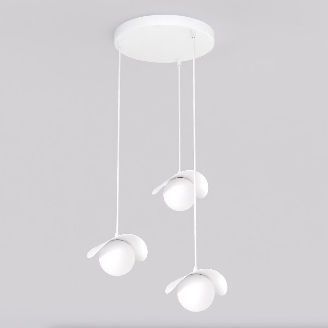 Hanglamp 3 lichts gepoedercoat staal Ritual modern wit Ø 40 cm, verstelbaar, voor kookeiland, hal of eettafel
