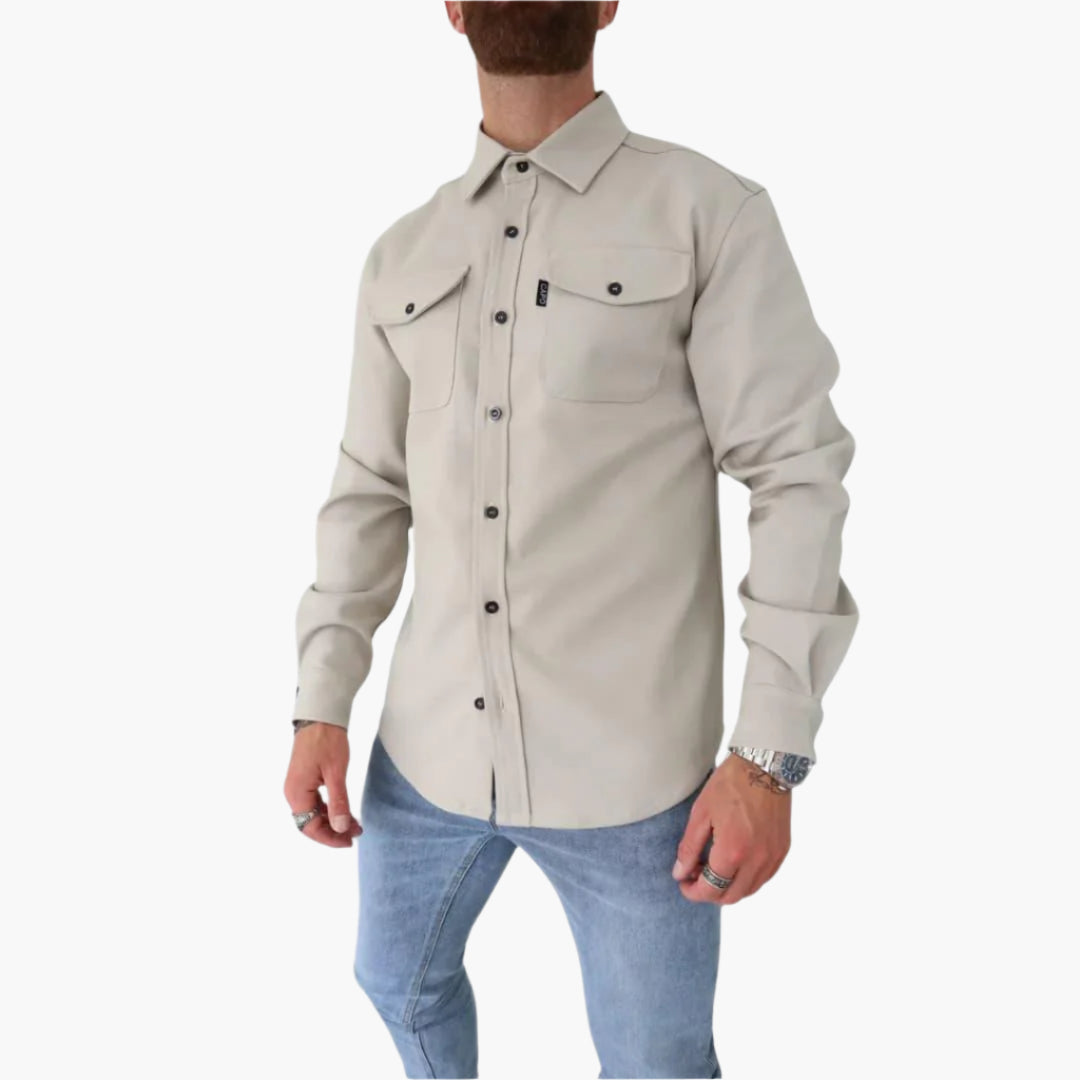 Herren Overshirt Jacke – Modernes Button-Through Design für Casual & Smart Looks