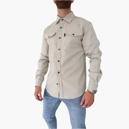 Herren Overshirt Jacke – Modernes Button-Through Design für Casual & Smart Looks