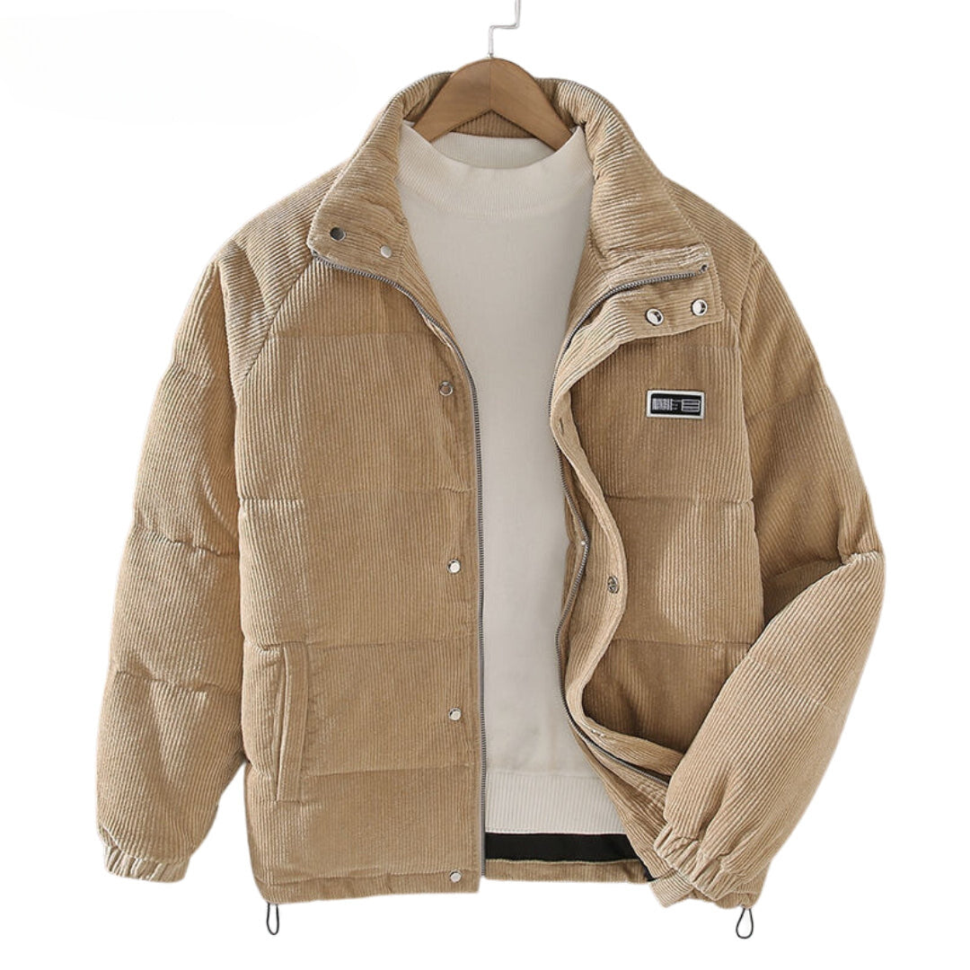 Men's Winter Quilted Jacket – Fashionable Outdoor Companion for Cold Days