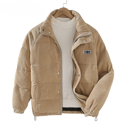 Men's Winter Quilted Jacket – Fashionable Outdoor Companion for Cold Days