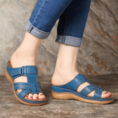 Women's Comfortable Slip-On Wedge Sandals for Everyday and Leisure
