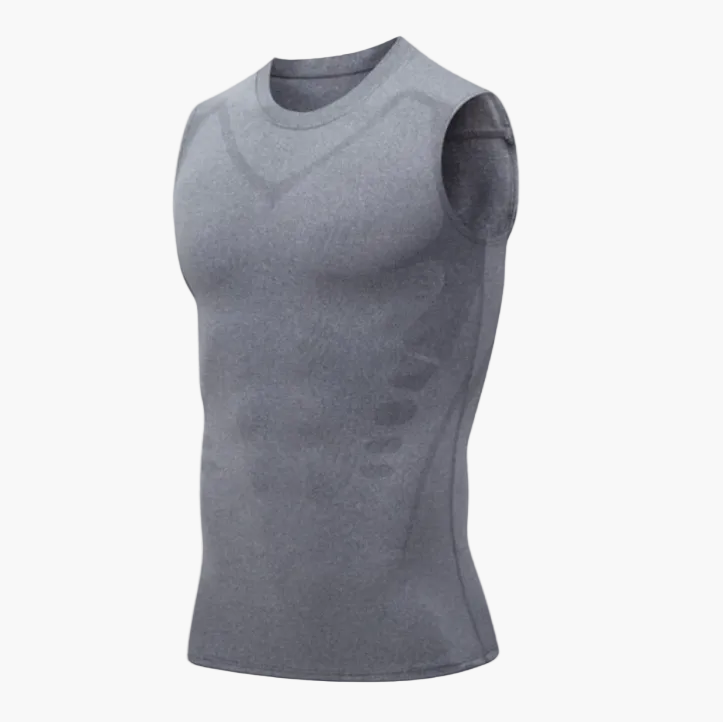 Men's Compression Tank Top Shapewear Sports Fitness Performance Shirt