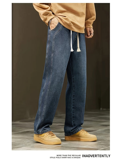 Men's Baggy Jeans Loose Fit Streetwear Casual Pants for Everyday and Going Out