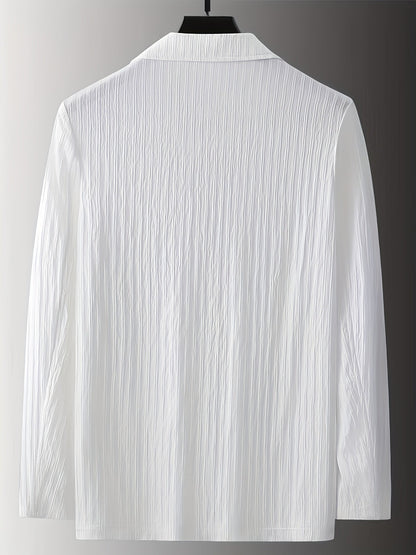 Men's Modern Fit Blazer with Stripes – Elegant Business & Casual Style
