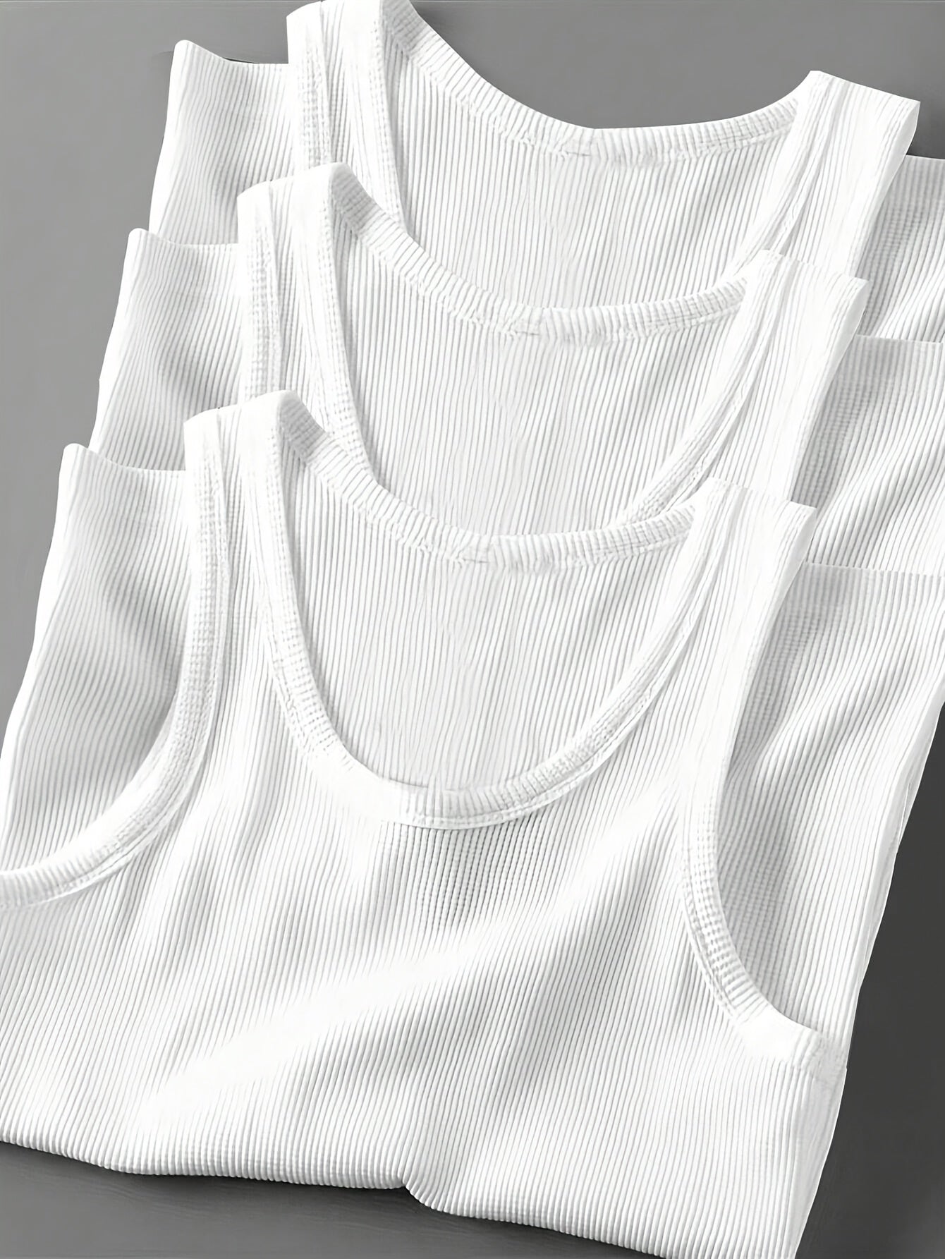 Men's Sporty Ribbed Tank Top – Modern Training and Casual Top
