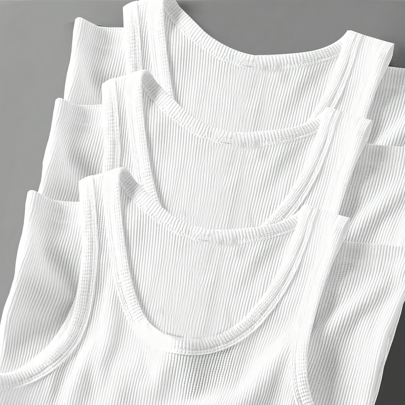 Men's Sporty Ribbed Tank Top – Modern Training and Casual Top
